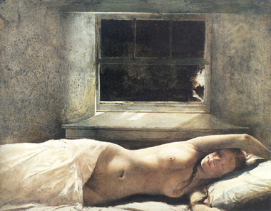 Un Helga Pictures di Wyeth: Day Dream (Sogno diurno).