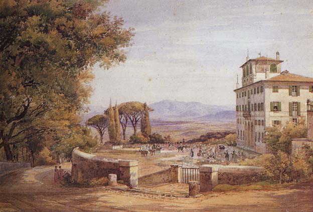1820 ca. - Charles De Chantillon - VillalaRufinella a Frascati