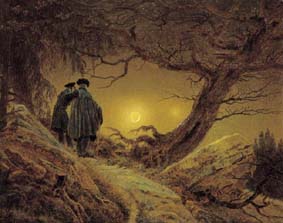 Due uomini davanti alla luna (1819)