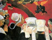 “Visione dopo il sermone” di Paul Gauguin