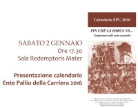 Carpineto Romano – Presentazione del Calendario dell’Ente Pallio della Carriera 2016