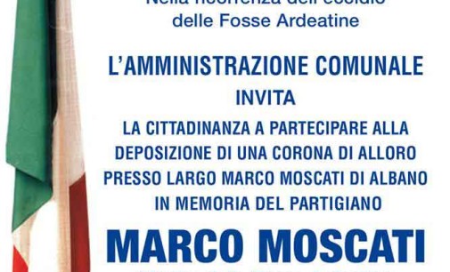 Albano, commemorazione Marco Moscati