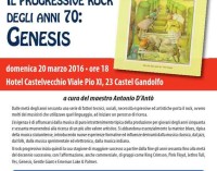 Castel Gandolfo – lezione sul Progressive Rock degli anni ’70