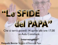 “Le sfide di Papa Francesco” in un convegno a Rocca di Papa