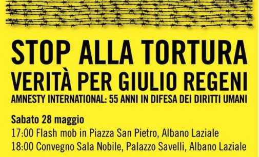 Amnesty International ad Albano per la verità sul caso Giulio Regeni
