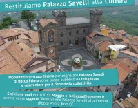 Rocca Priora “Restituiamo Palazzo Savelli alla Cultura”