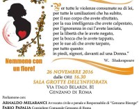 Genzano – Giornata Internazionale per l’eliminazione della violenza contro le donne