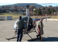 Ad Alatri (FR) la Befana arriva su un elicottero
