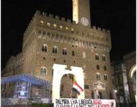 Riproduzione dell’arco di Palmira per il G7 Della cultura a Firenze