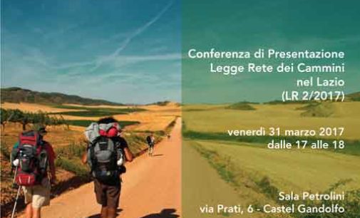 Castel Gandolfo – Conferenza di Presentazione della Legge  sulla Rete dei Cammini nel Lazio