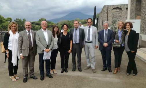 La VII Commissione del Senato in visita a Pompei