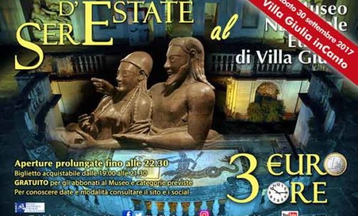 Sere d’estate al Museo:  “Villa Giulia inCanto”