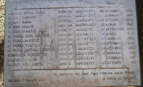Velletri – 27 Gennaio, Priori: ‘I luoghi della Memoria vanno onorati ogni giorno con il decoro e il rispetto’