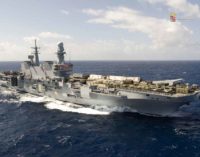 Marina Militare – Nave Cavour in Sosta a Civitavecchia sarà aperta alla visite per tutto il fine settimana