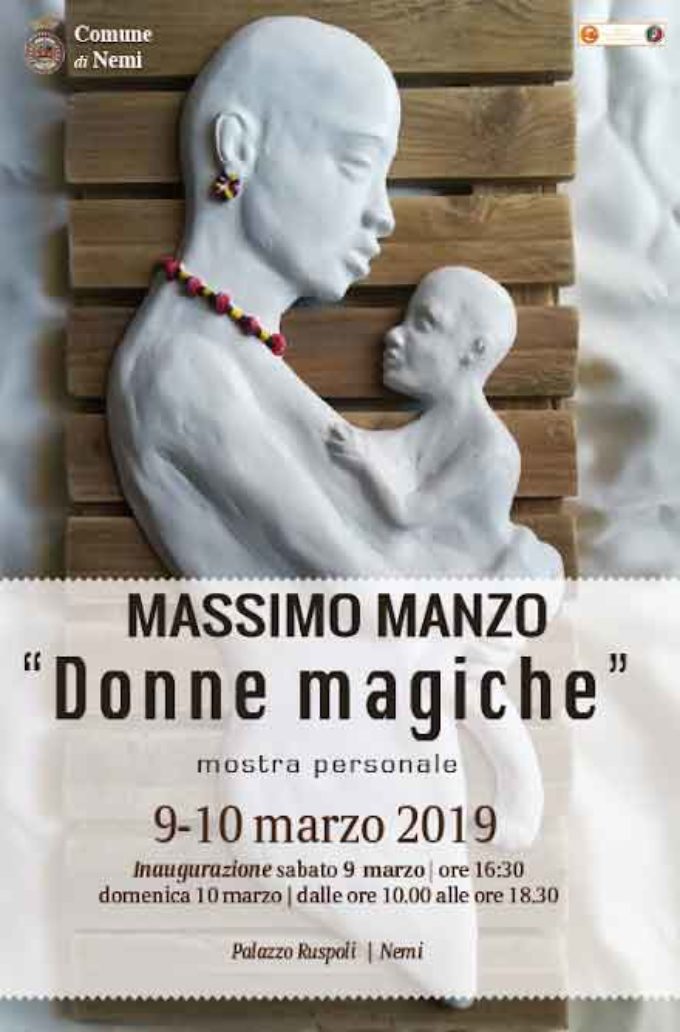 Il 9 marzo si inaugura a Nemi   la mostra di Massimo Manzo   dal titolo “Donne magiche” 