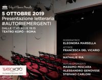 A Roma la presentazione letteraria #autoriemergenti al teatro Kopò