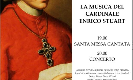 Per la prima volta a distanza di secoli saranno eseguite le musiche composte per le sacre funzioni del Cardinale Stuart, Vescovo di Frascati