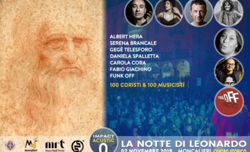 Inaugurazione del Moncalieri Jazz Festival con LA NOTTE DI LEONARDO