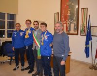 Sindaco riceve gli atleti di karate Tommaso Giuli e Lorenzo Baldoncini