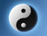 Arte: Opposti Complementari, lo Yin e lo Yang in cornice 9″