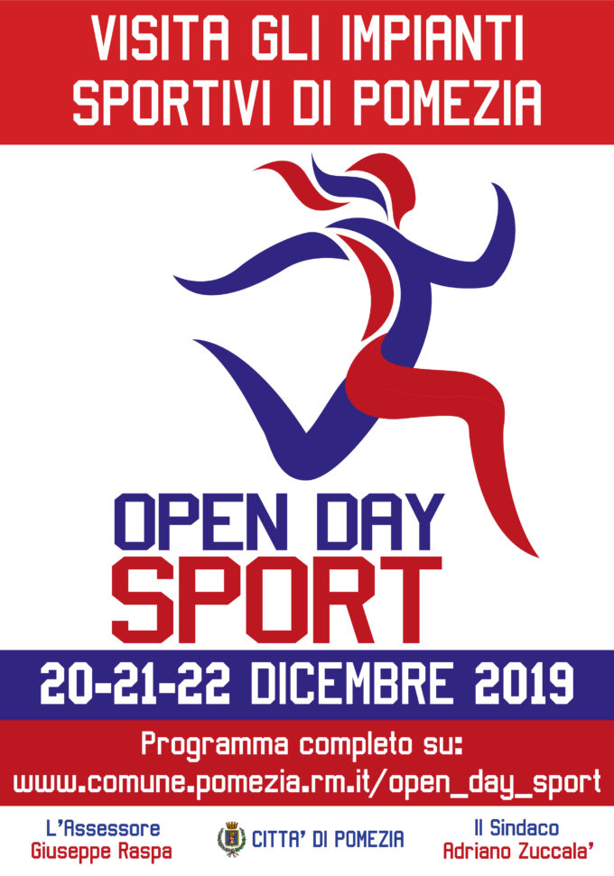 Open day Sport – Città di Pomezia, impianti sportivi aperti alla cittadinanza il 20, 21 e 22 dicembre