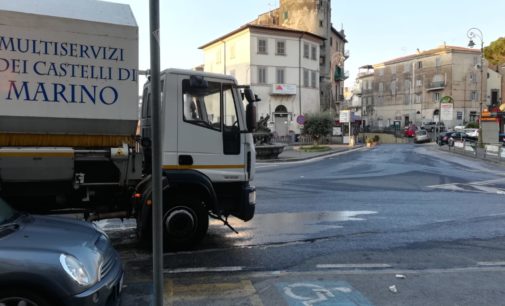 Sanificazione strade del territorio di Marino