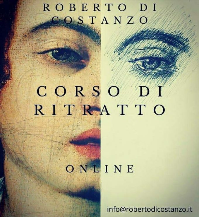 #iorestoacasa con l’Arte: con i suoi corsi online di ritratto l’artista Roberto Di Costanzo riparte dal Bello.