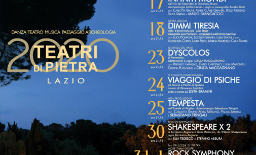 Teatri di Pietra prosegue con la terza prima nazionale “Tempesta”