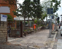 Pomezia – Muro di recinzione alla scuola di via Cincinnato, partiti i lavori