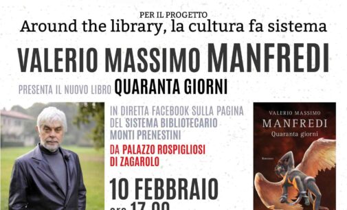 Zagarolo – invito presentazione Valerio Massimo Manfredi