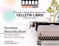 Premio Velletri Libris 2021: anche quest’anno si premiano i migliori racconti brevi