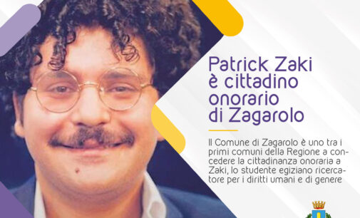 Patrick Zaki è cittadino onorario di Zagarolo