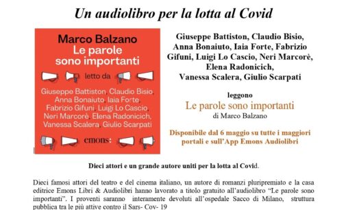 “Le parole sono importanti” 10 attori più 1 autore a favore dell’ospedale Sacco di Milano