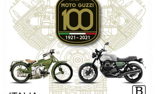 Emesso un francobollo per il centenario della Moto Guzzi