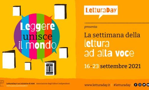 Lettura Day | Dal 16 al 23 settembre la prima Settimana della lettura ad alta voce