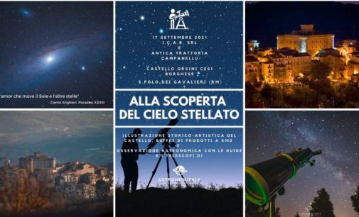 Notte di stelle e osservazione astronomica al Castello Orsini Cesi Borghese