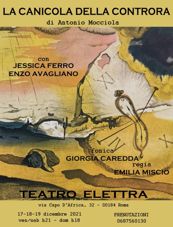 Al Teatro Elettra La Canicola della Controra di Antonio Mocciola con Jessica Ferro
