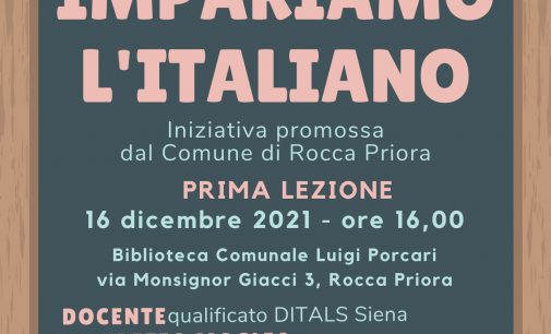 Rocca Priora – Impariamo gratuitamente l’italiano!