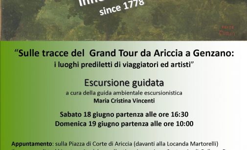 “Sulle tracce del  Grand Tour da Ariccia a Genzano:  i luoghi prediletti di viaggiatori ed artisti”