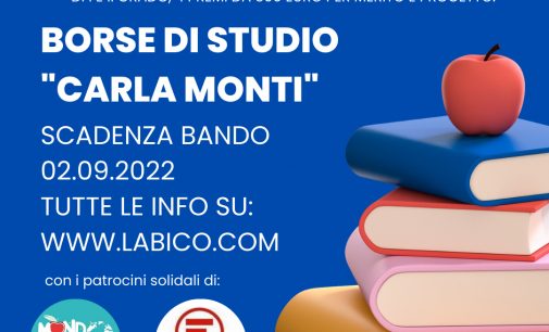 Labico – Tornano le borse di studio “Carla Monti”!