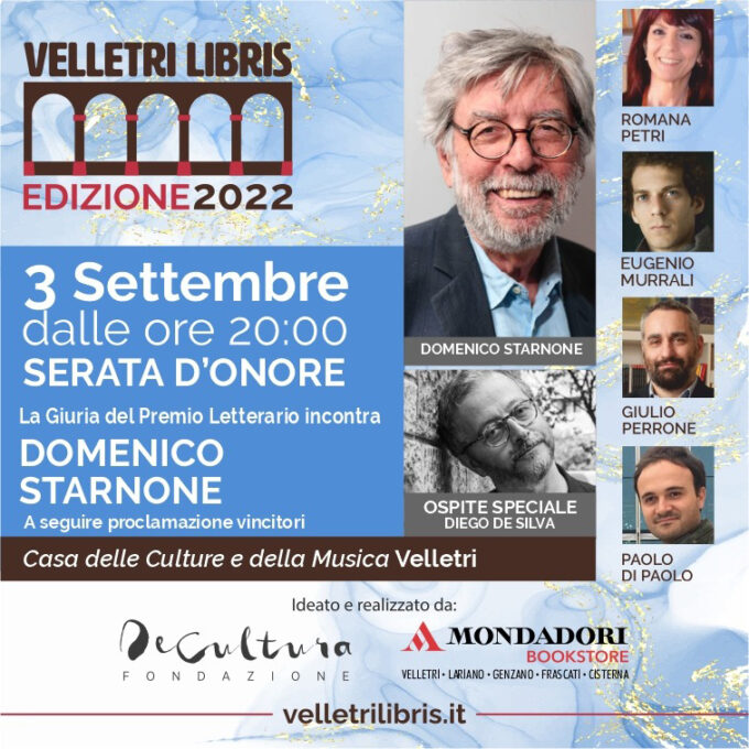 La grande serata del “Premio Velletri Libris”: tanti scrittori al Chiostro