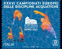 EMISSIONE FRANCOBOLLO EUROPEAN AQUATICS CHAMPIONSHIPS-ROMA 2022