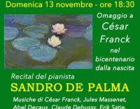 Il pianista Sandro De Palma rende omaggio a César Frank al Palazzo Chigi di Ariccia