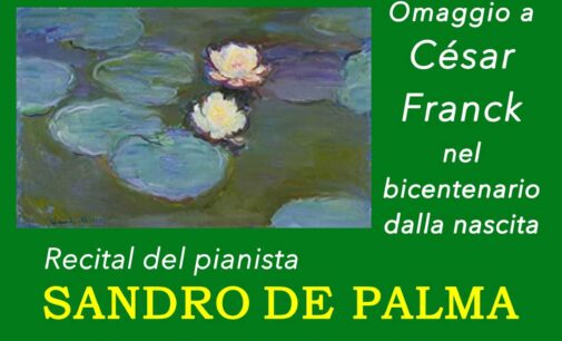 Il pianista Sandro De Palma rende omaggio a César Frank al Palazzo Chigi di Ariccia