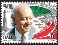 Emissione francobollo Paolo Emilio Taviani