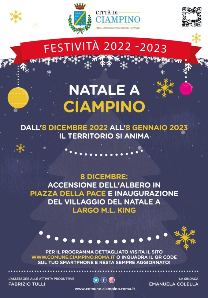 Natale a Ciampino, il calendario degli eventi in Città