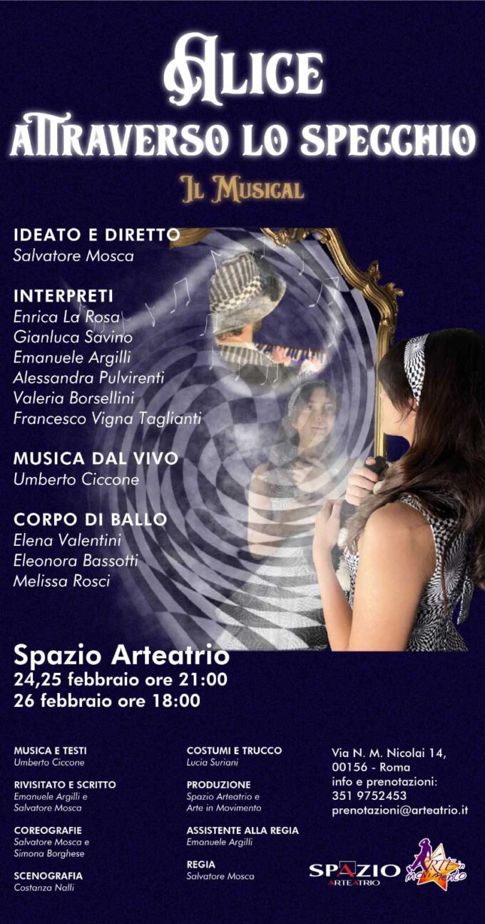 Spazio Arteatrio – ALICE ATTRAVERSO LO SPECCHIO – Il musical