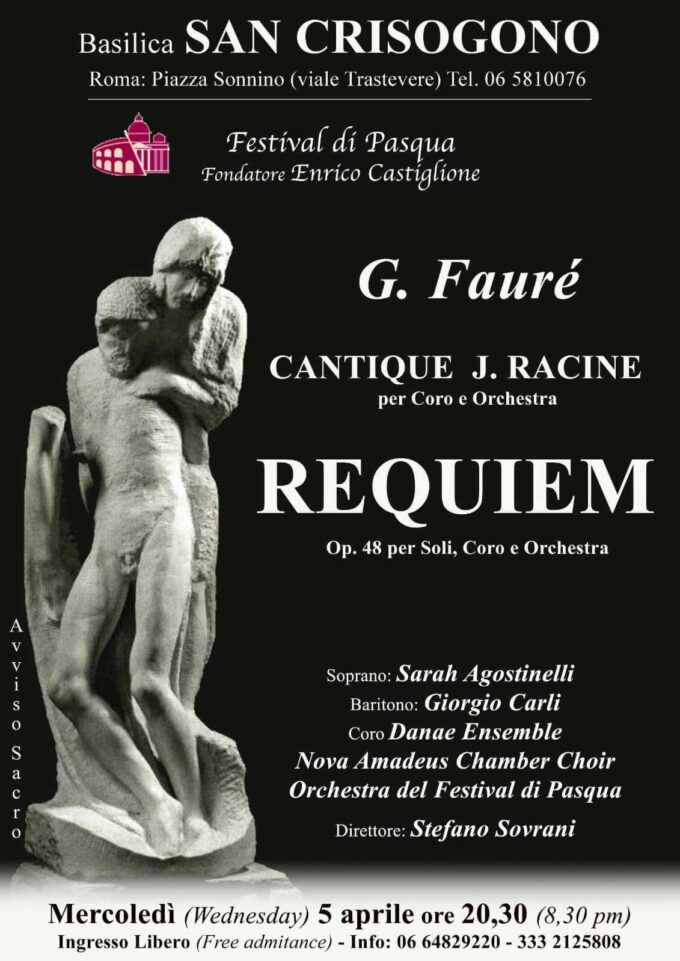  Il Requiem di Fauré: canto di pace  per riunire insieme ucraini e russi