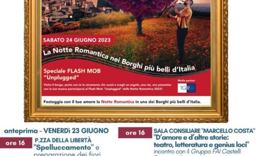 Il 24 giugno torna la Notte Romantica  a Castel Gandolfo