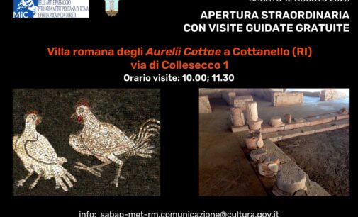 Apertura straordinaria della Villa degli Aurelii Cottae a Cottanello 